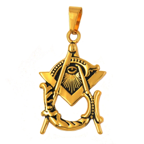 FSP17W03GB All seeing eye God eye Pendant - Click Image to Close